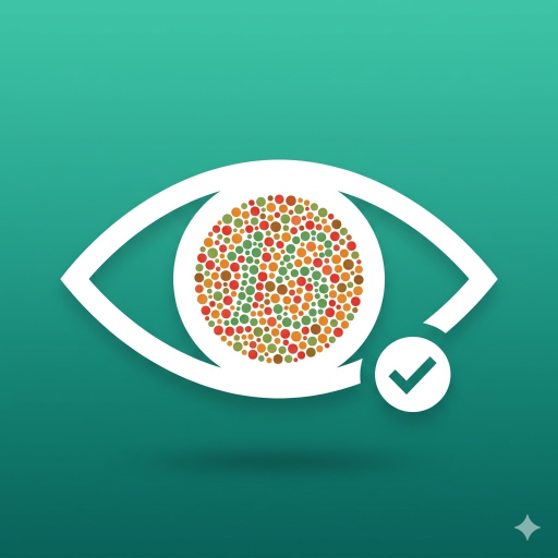 Color Blind Test — Vision Exam Logo
